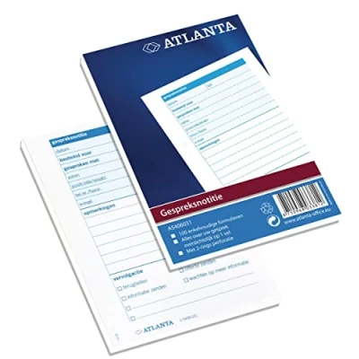 Afbeelding van Gespreksnotitieblok Atlanta A6 100vel