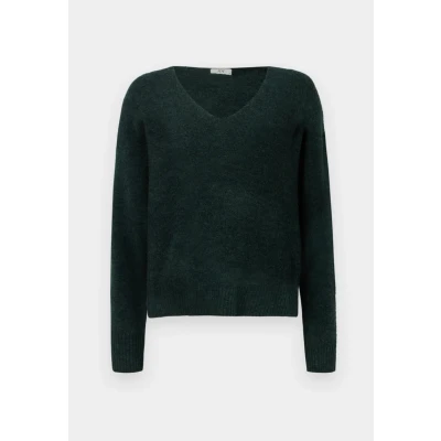 Afbeelding van JDY Elanora Vneck NOOS Trui, Dames, Maat: XS, Scarab melange