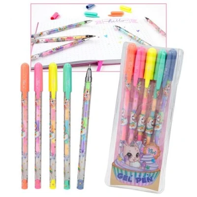 Image de Dessin et coloriage enfant Ylvi Set stylo gel couleurs de l’arc en ciel