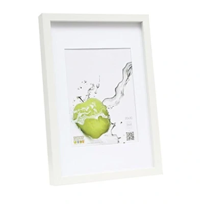 Afbeelding van Deknudt Frames fotolijst wit met passe partout 30x40 cm / 40x50