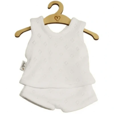 Afbeelding van Hollie poppenkleding ondergoed ajour white 34 cm