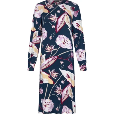 Afbeelding van Chique nachthemd bloemen Pastunette Blauw Maat 44