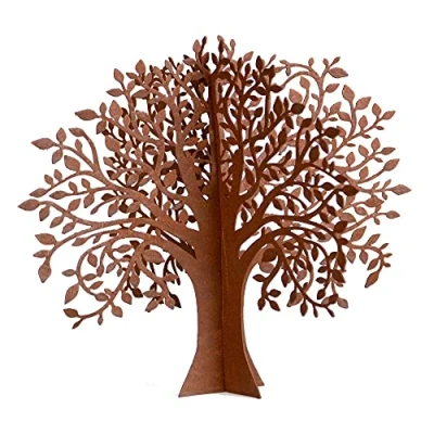 Afbeelding van UNUS Decoratieve tuinboom van roestig metaal, 2 steekelementen (klein)