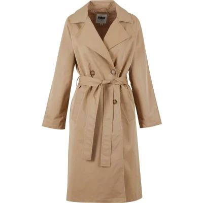 Afbeelding van Urban Classics Trenchcoat, Dames, Maat: 4XL, Unionbeige