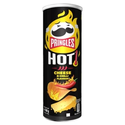 Afbeelding van 2+1 gratis: Pringles Chips Flame Spicy Cheese Chili 160 gr