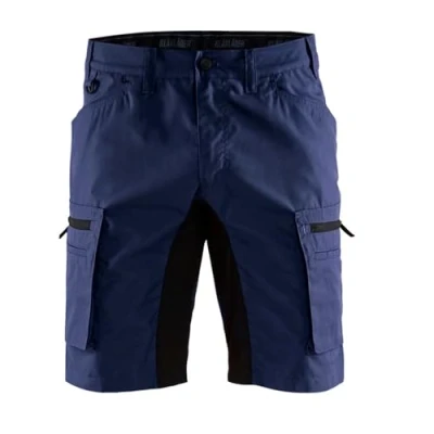 Afbeelding van Blaklader Service short stretch 1449 1845 Marineblauw/Zwart