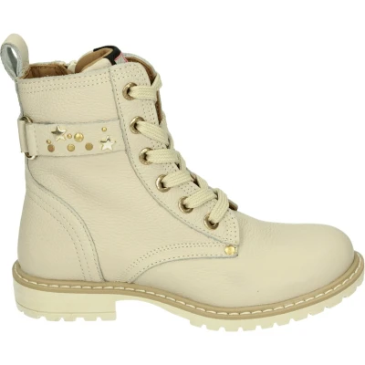 Afbeelding van Develab Veter Veterboots voor kinderen, Maat: 33, Beige Leer