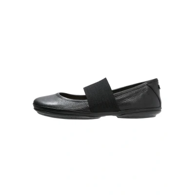 Afbeelding van Camper Right NINA Ballerina&#039;s met enkelbandjes, Dames, Maat: 36, Black Leer