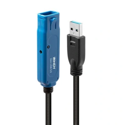 Image de Lindy Pro Rallonge de câble USB type A (M) pour (F) verrouillé 3.1 Gen1 15 m actif