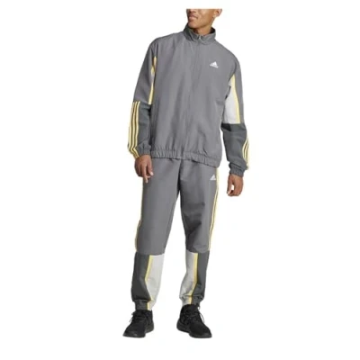 Afbeelding van adidas Sportswear Colorblock Tracksuit SET Trainingspak, Heren, Maat: Medium, Grey five