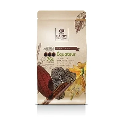 Afbeelding van Callebaut Chocolade Callets Puur Équateur (76%) 1kg