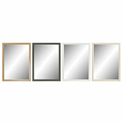 Afbeelding van Wandspiegel DKD Home Decor 56 x 2 76 cm Kristal Natuurlijk Grijs Bruin Wit polyestyreen (4 Onde...