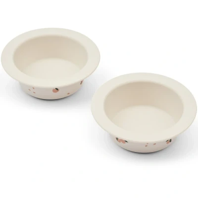 Afbeelding van Liewood siliconen kinderkommen met zuignap peony peach sea shell 2st