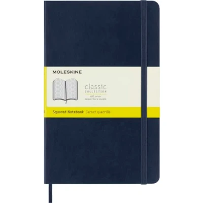 Image de Carnet quadrille grand format souple bleu saphir