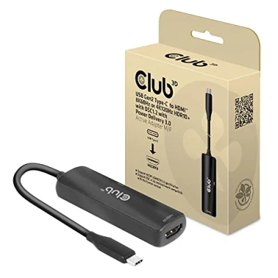 Afbeelding van club3D USB 2.0 Adapter [1x C stekker 1x HDMI bus] 3.2 Typ 2.1 17 cm