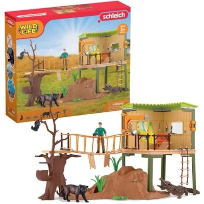 Afbeelding van schleich WILD LIFE Ranger Adventure Station, Dierentuin, 3 jaar, Meerkleurig