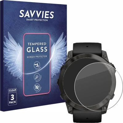Afbeelding van Savvies Schermbeschermer van gepantserd glas, Smartwatch beschermfolie, Transparant
