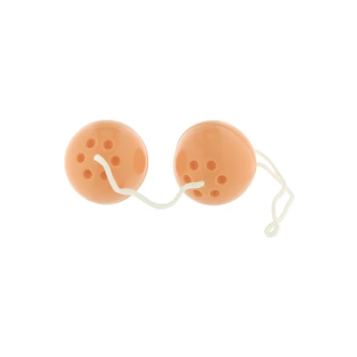 Afbeelding van Seven Creations Rubber Balls Vaginale Balletjes beigeig Ø 35 mm