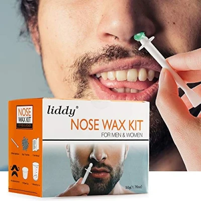 Afbeelding van neushaarwas, neusspoelset voor mannen en vrouwen, snel pijnloos, 50 g wax