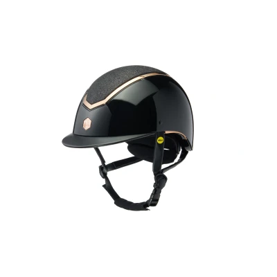 Image de Charles Owen Bombe Kylo Sparkly MIPS Black Gloss/Rose Gold 58 61cm