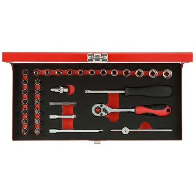 Afbeelding van Gedore red Dopsleutelset 1/4 Inch SW 413 mm Zilver 32 delig
