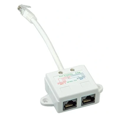 Afbeelding van Value Netwerk T adapter CAT 5e Wit