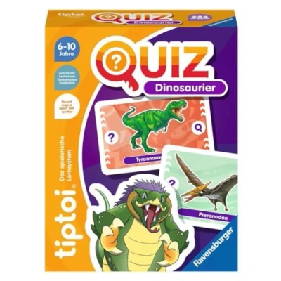 Afbeelding van Ravensburger tiptoi 00165 dinosaurusquiz, quizspel voor kinderen vanaf 6 jaar, 1 4 spelers