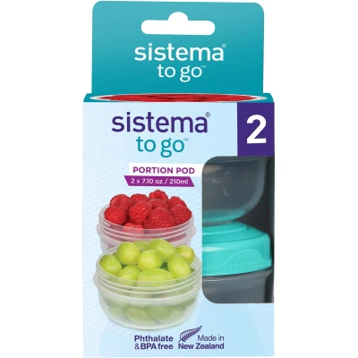 Afbeelding van Sistema To Go Set Van 2 Yoghurtpotjes Portion Pod 210ml