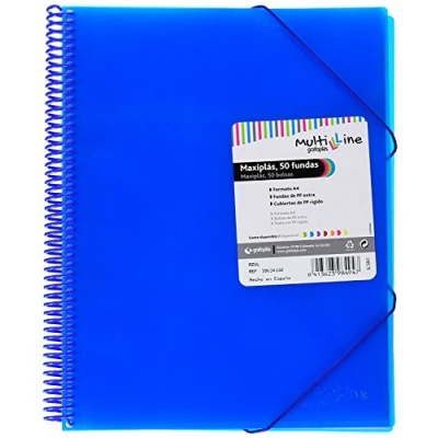 Afbeelding van Organiser Map Grafoplas Maxiplás Blauw A4 Spiraal