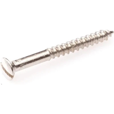 Afbeelding van Houtschroef mess vernikkeld lk 4.0x40mm DIN95