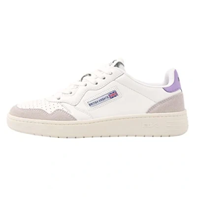 Afbeelding van British Knights Noors Sneakers laag, Dames, Maat: 39, White/lilac Leer/ synthetisch