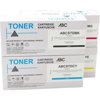 Afbeelding van ABC huismerk set 4x toner geschikt voor Kyocera TK 5490 Ecosys MA2101cfx MA2101cwfx PA2101cwx PA2101cx