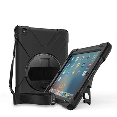 Afbeelding van ProCase Schokbestendige hoes voor iPad 2/iPad 3/iPad 4 9,7 inch, A1460 A1459 A1458 A1416 A1430 A1403 A1397 A1396 A1395, kinderen of volwassenen, robuuste 360 draaibare met verstelbare