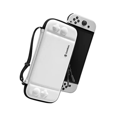 Image de tomtoc Étui pour Nintendo Switch/OLED, Housse Rigide de Protection Switch avec 10 Cartouches Jeux, Pochette Transport Boîtier Voyage Brevet Original et Qualité Militaire