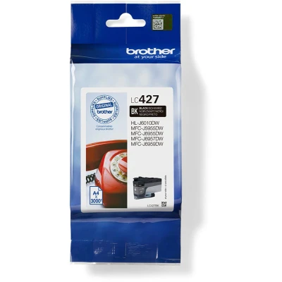 Afbeelding van Brother LC 427BK Inktcartridge Zwart