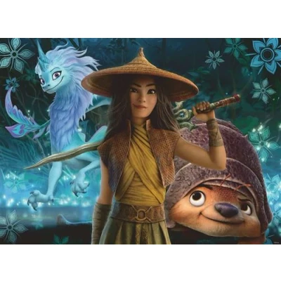 Image de Puzzle 200 p XXL Raya Tuk et Sisu / Disney le dernier dragon