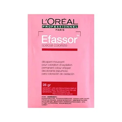 Afbeelding van L&#039;Oréal Efassor Professionele vlekkenverwijderaar voor het verwijderen van onverenigbare reflecties, valse reflecties of overbelasting. Zak 28 g.