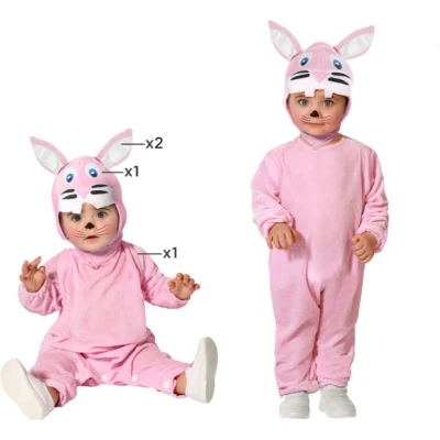 Afbeelding van Baby Peuter Konijntje kostuum Roze 12 24 maanden