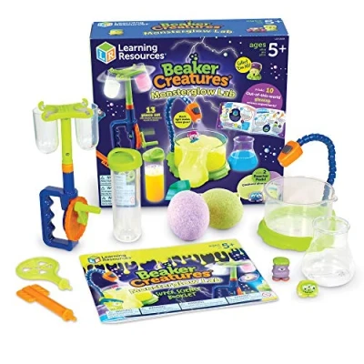 Afbeelding van Learning Resources Beaker Creatures lichtgevende monsterlaboratoriumset, STEM, speelgoed voor wetenschappelijke experimenten, vanaf 5 jaar