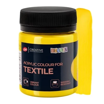 Afbeelding van Decola — Klassieke textielverf, geel, 50 ml, textielverf met hoog pigmentgehalte Gemaakt door Nevskaya Palitra