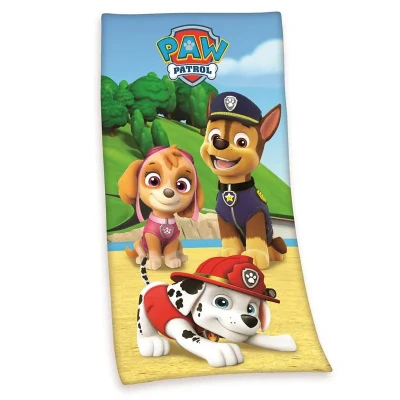 Afbeelding van Herding Paw Patrol badhanddoek, 150 x 75 cm, katoen, meerkleurig