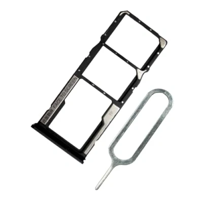 Afbeelding van MMOBIEL Dual Sim Tray Houder Vervanging Compatibel met Xiaomi Redmi 12C Incl. Rubberen ring en Pin Zwart