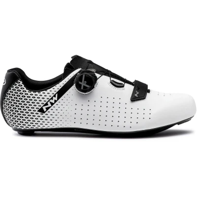 Afbeelding van Fietsschoenen Northwave Core Plus 2 Slw3 maat 45 Wit zwart Racefiets schoenen