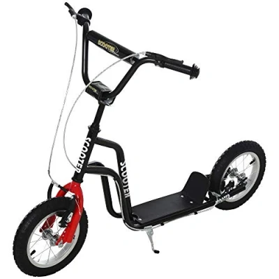 Afbeelding van HOMCOM Kinderscooter stuur verstelbare step met luchtbanden 12 inch vanaf 5 jaar 371 015