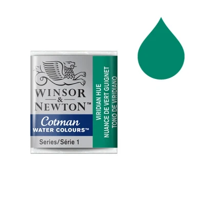Image de Winsor &amp; Newton Cotman aquarelle (demi godet) 696 nuance de vert Guignet