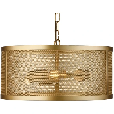 Afbeelding van Hanglamp Fishnet, goud Ø 45 cm