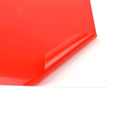 Afbeelding van Evergreen Goods 10 vellen A4 vinyl zelfklevend mat glanzend voor snijmachines (rood glanzend)