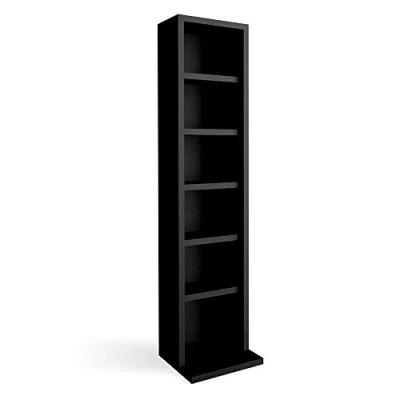 Afbeelding van Vicco CD rek, zwart, 21 x 91,8 cm