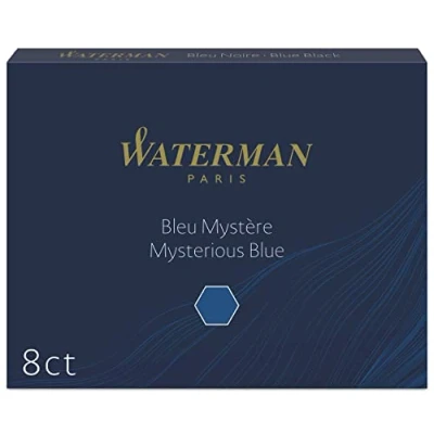 Afbeelding van Inktpatroon Waterman nr23 lang blauw/zwart
