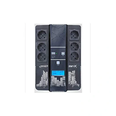 Image de INFOSEC Zen X Onduleur CA 220/230/240 V 800 VA monophasé USB connecteurs de sortie : 6